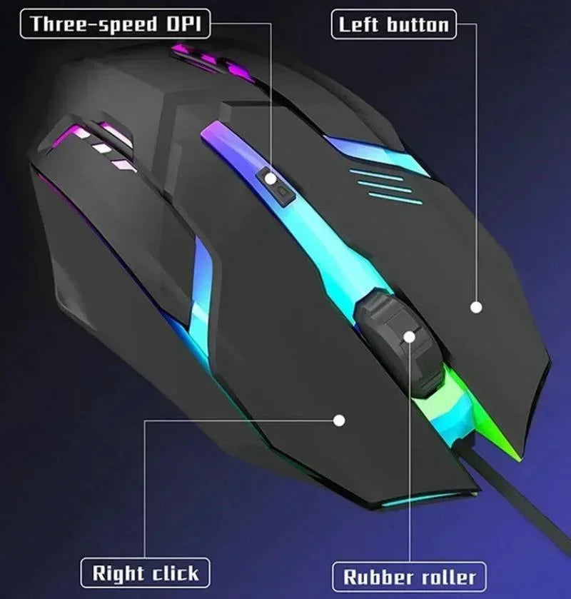 RGB Desktop Wired Mouse