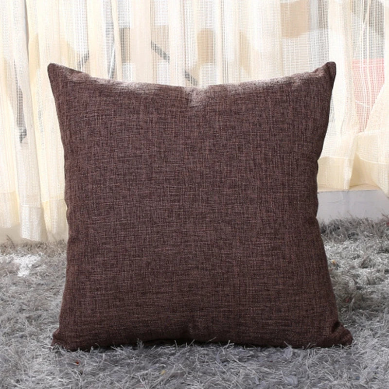Everyday Solid-Color Cushion Cover