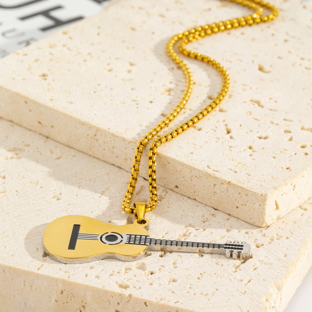 Guitar Pendant Necklace