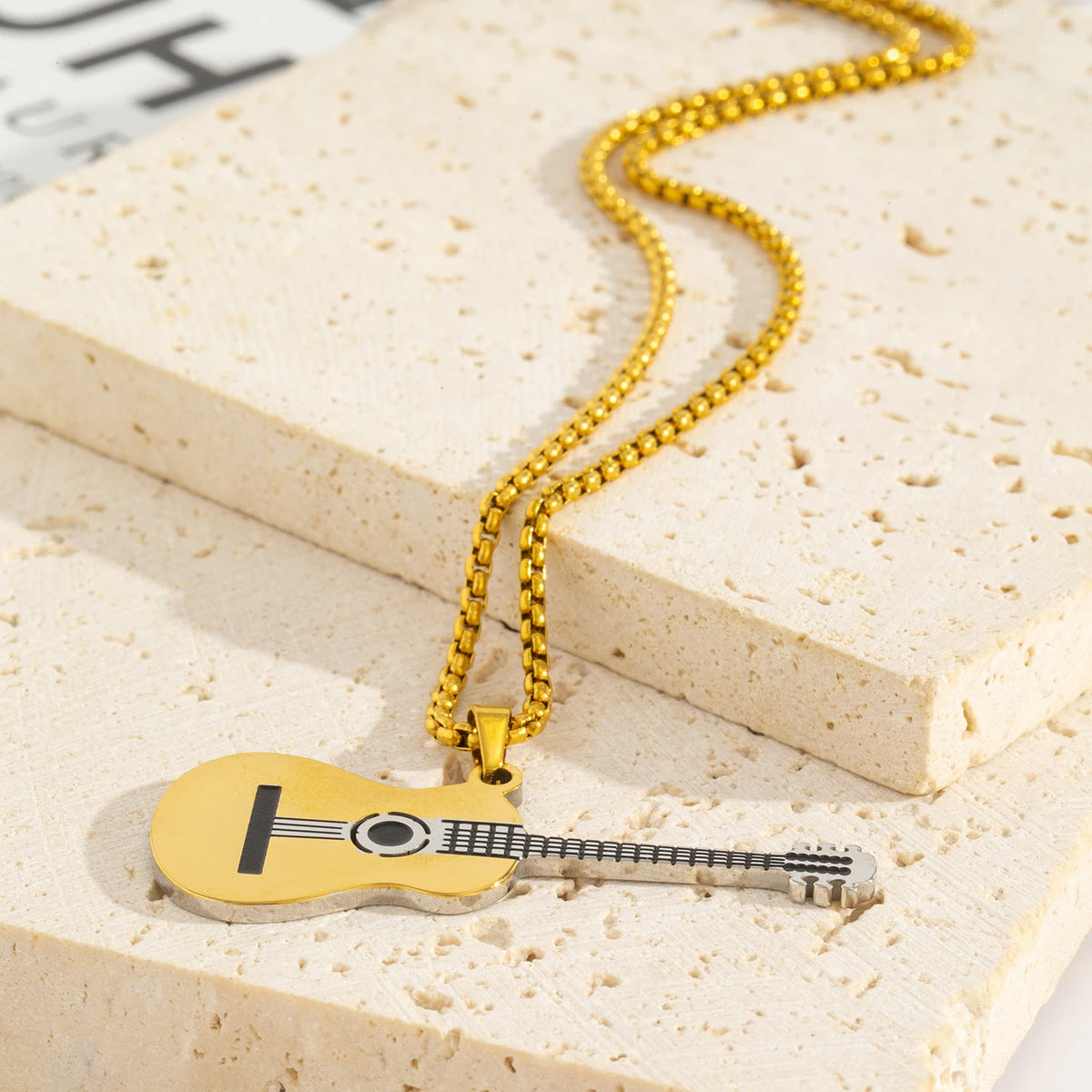 Guitar Pendant Necklace