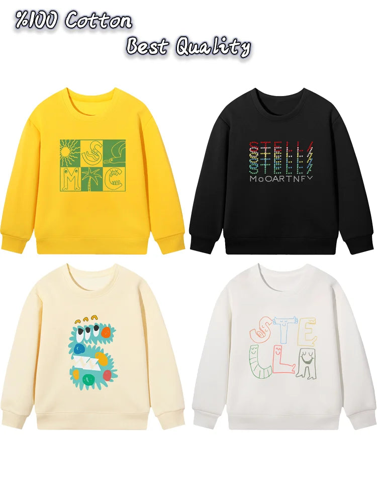 Cartoon Cotton Long-Sleeve Pullover