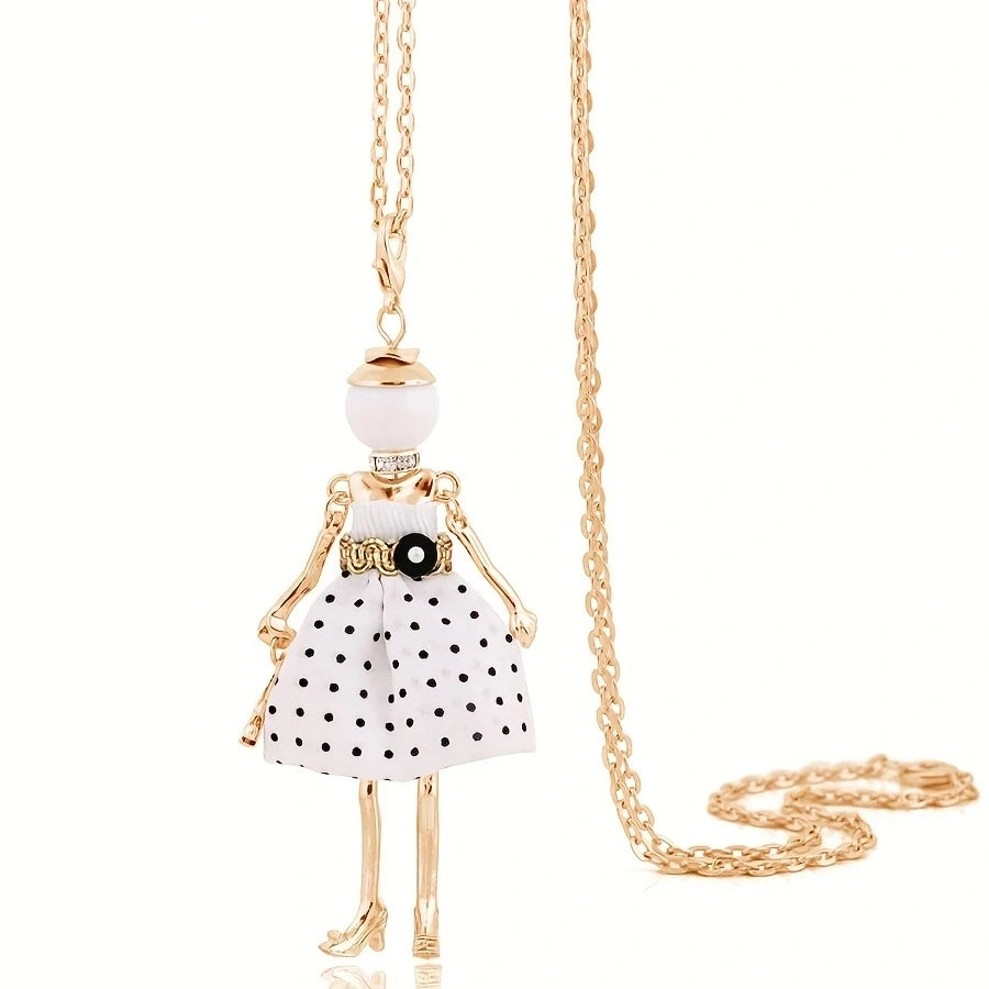 Decorative Long Pendant Necklace