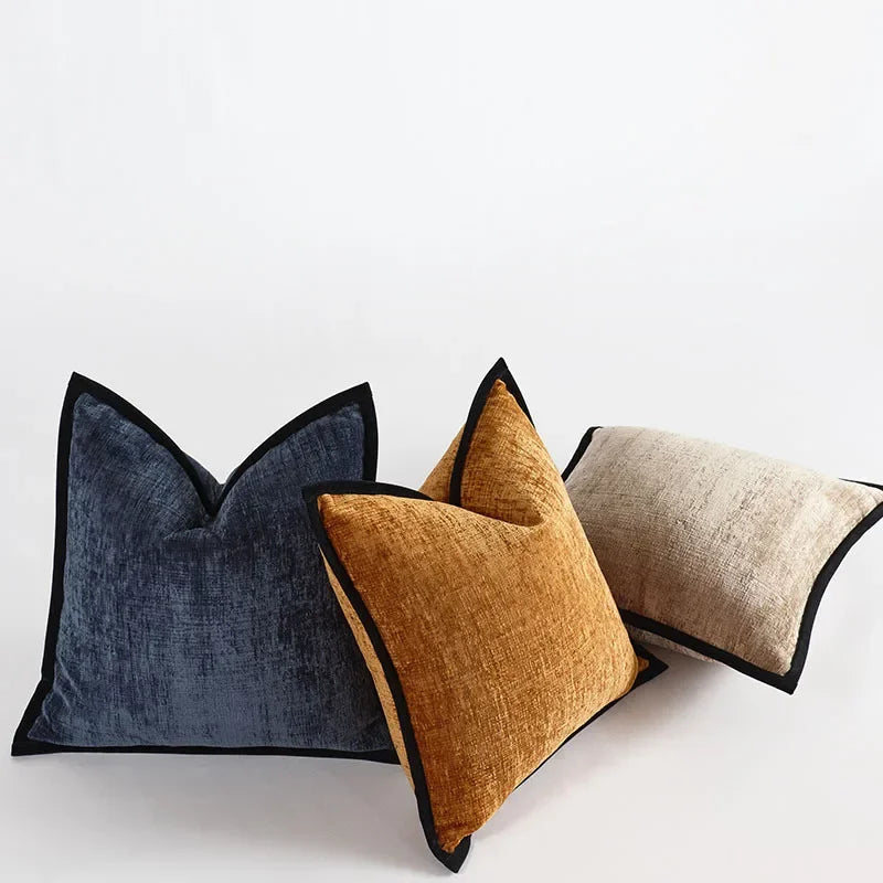 Solid Chenille-Style Cushion Cover