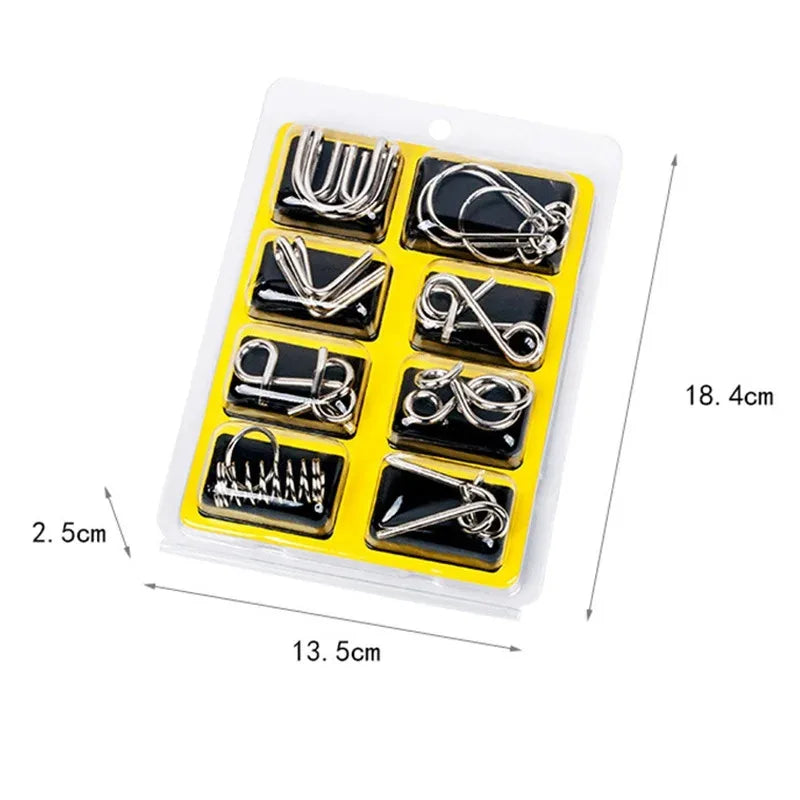 Metal Wire Brain Teaser Set
