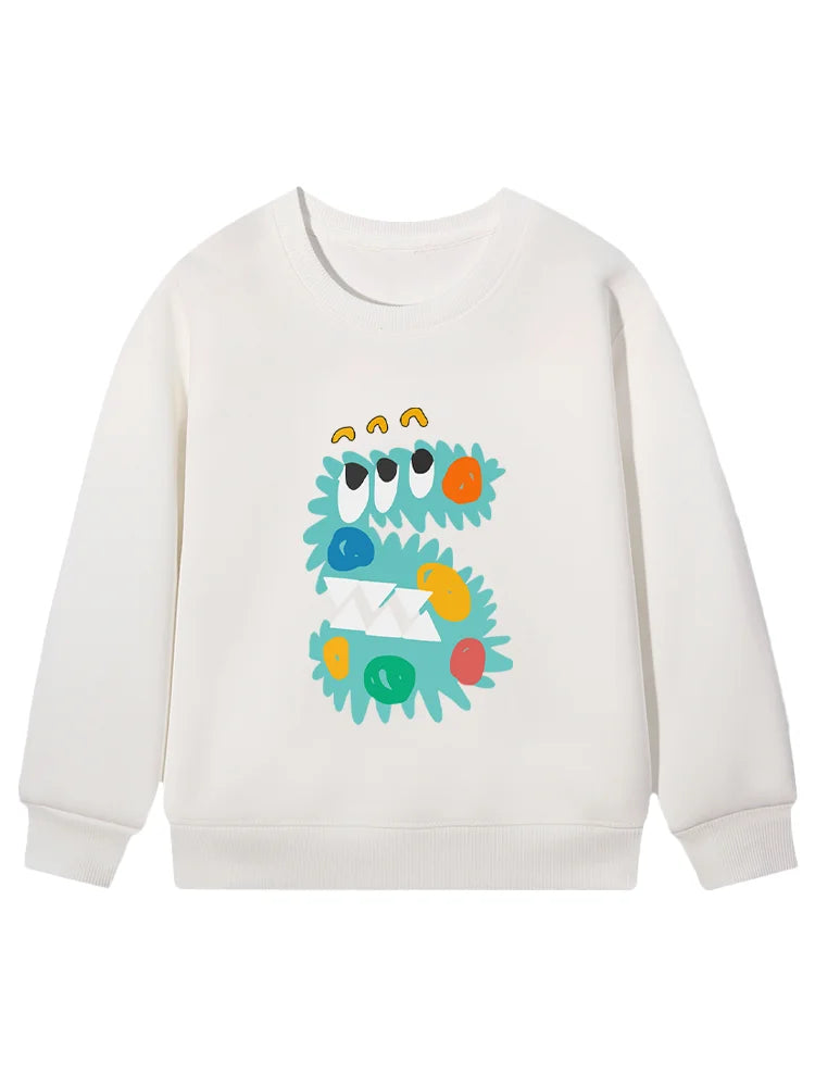 Cartoon Cotton Long-Sleeve Pullover