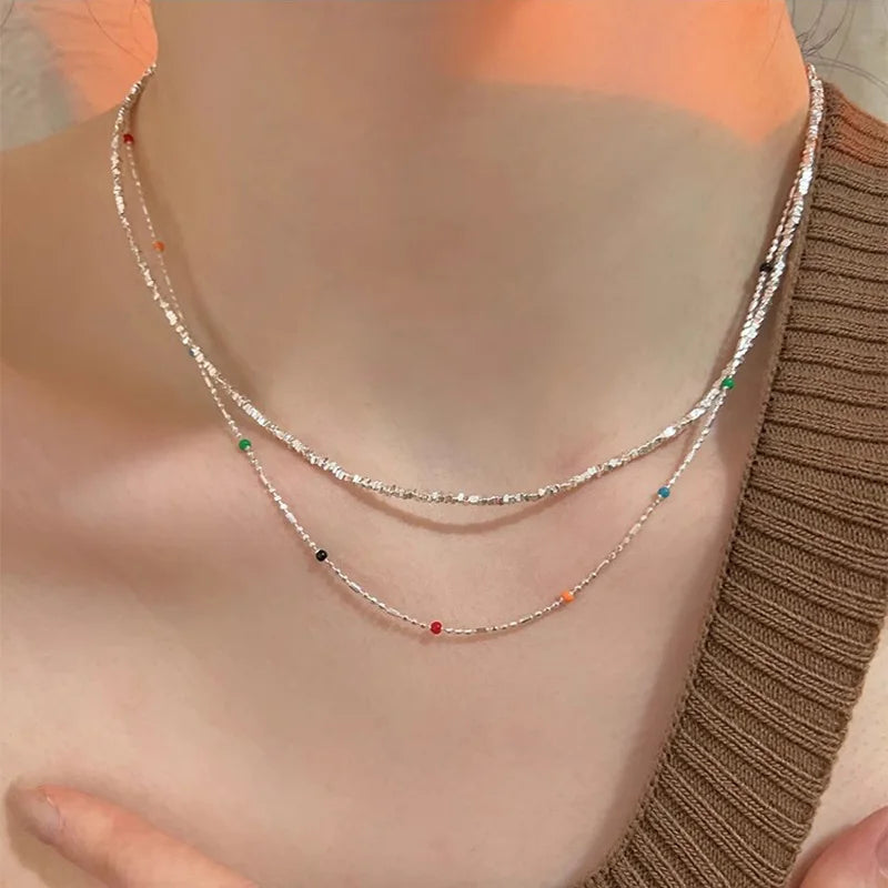 Delicate Bead Chain Necklace