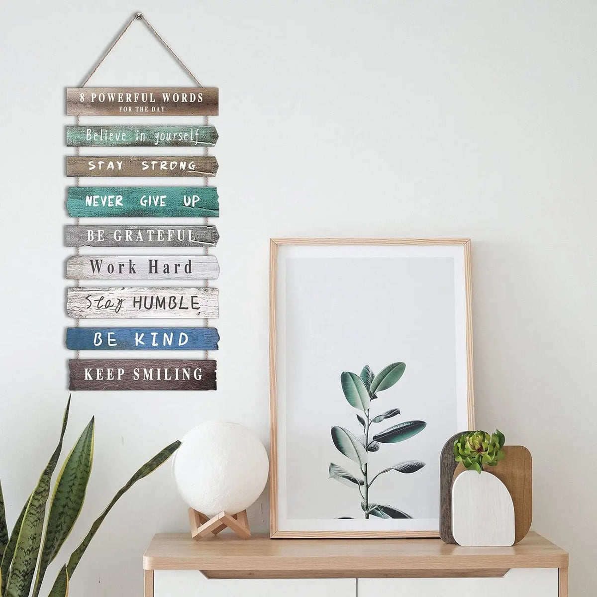 Inspirational Wooden Wall Sign