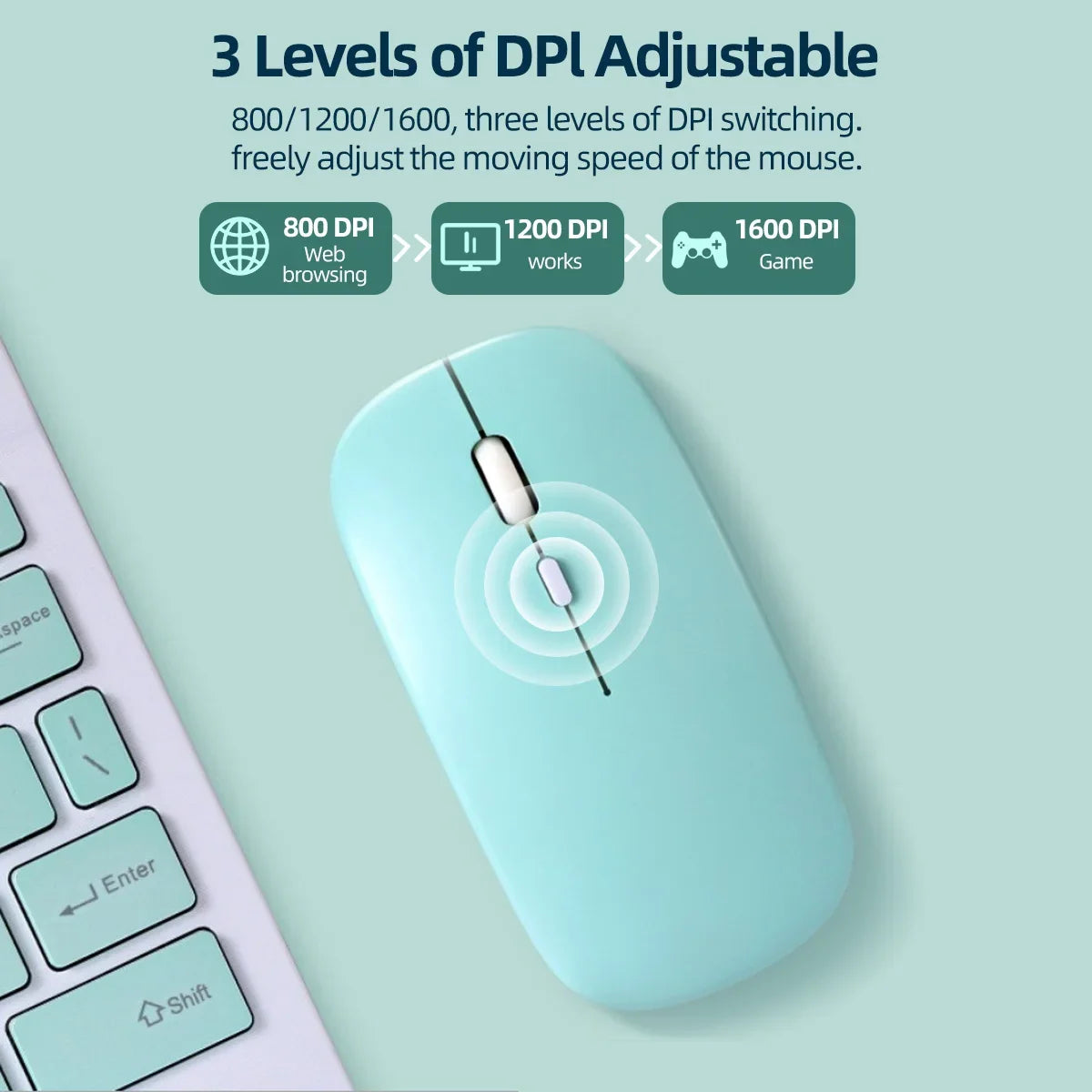 MissionFit Bluetooth Travel Mouse