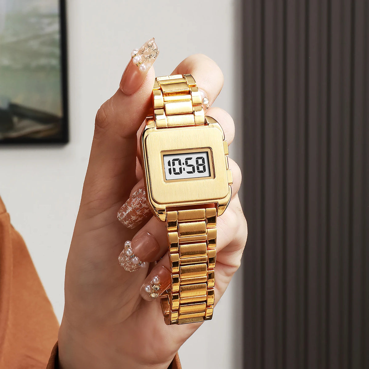 Gorben Rectangular Digital Watch