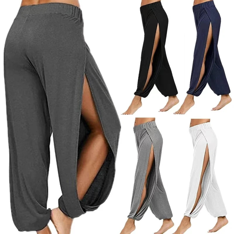 Side-Slit Relaxed Lounge Trousers