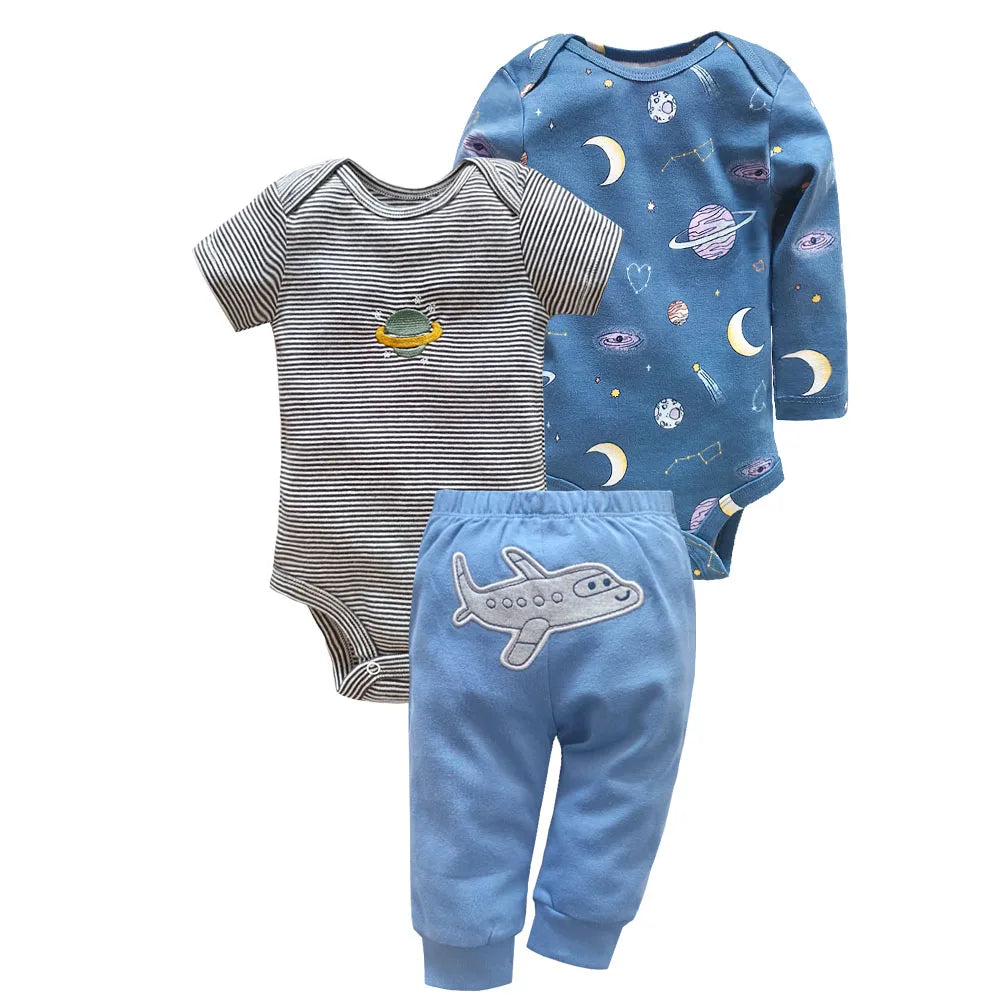 Cotton Baby Bodysuit & Pants Set