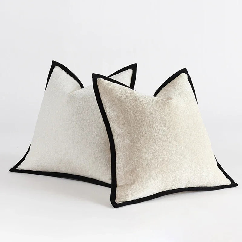 Solid Chenille-Style Cushion Cover