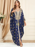 Tassel-Detail Batwing Maxi Dress