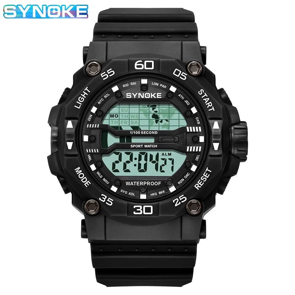 Synoke Large-Screen Digital Watch
