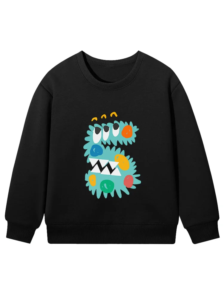 Cartoon Cotton Long-Sleeve Pullover