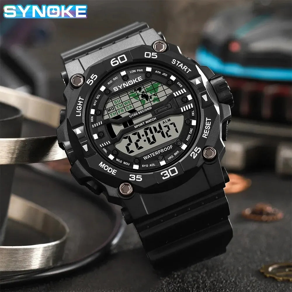 Synoke Large-Screen Digital Watch