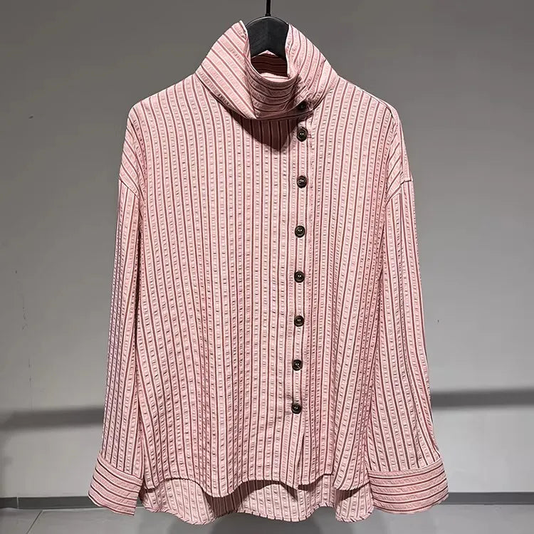 Pink Stripe Long-Sleeve Shirt