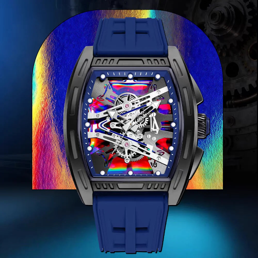 47 mm Silicone-Strap Quartz Watch
