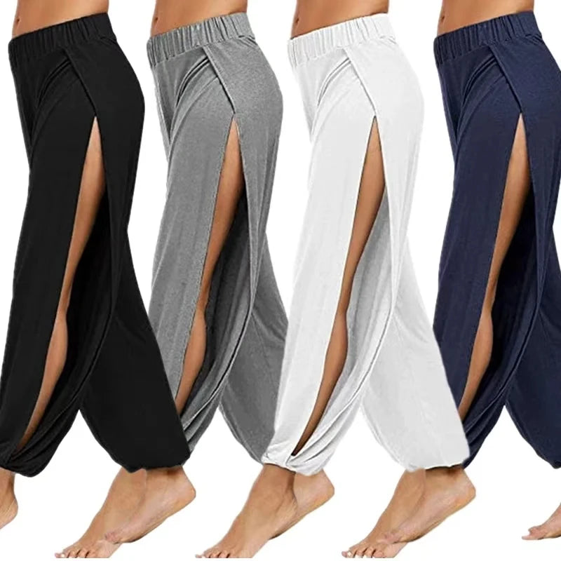 Side-Slit Relaxed Lounge Trousers
