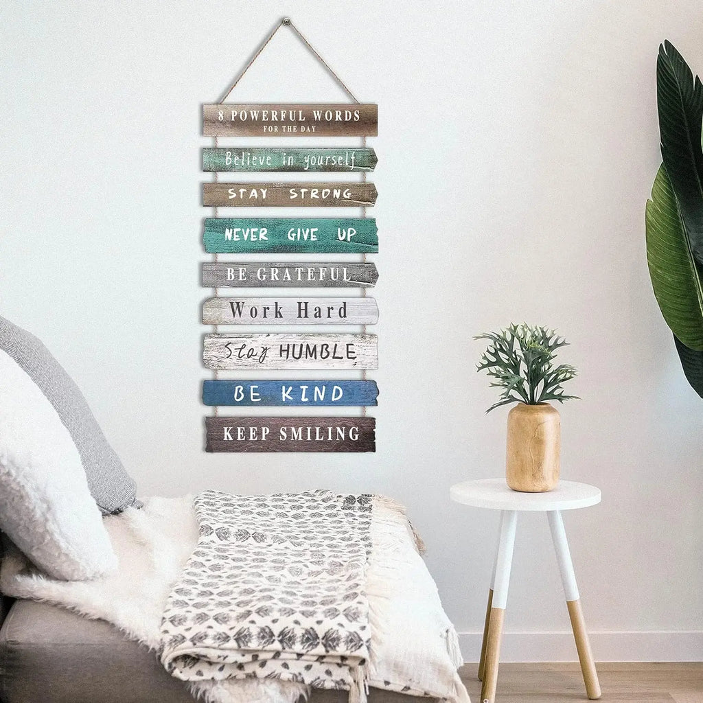 Inspirational Wooden Wall Sign