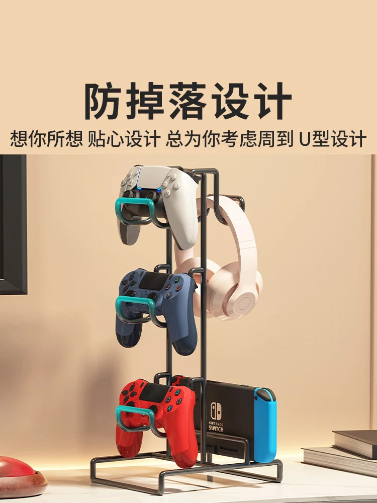 Desktop Headset and Controller Organizer