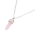 Faux Crystal Pendant Necklace