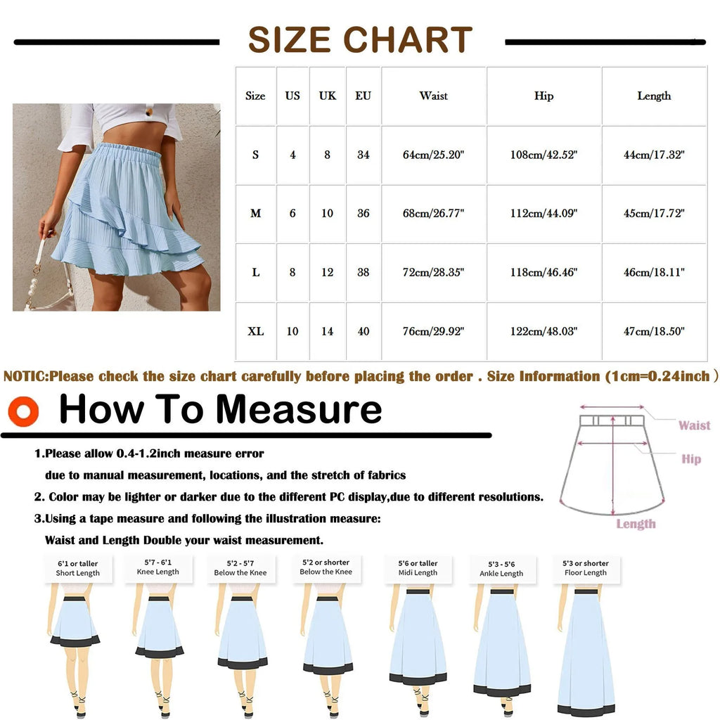 Asymmetric Ruffle Mini Skirt