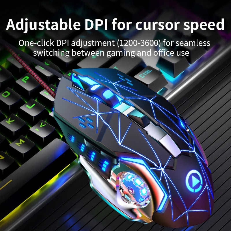 Yindiao Wired Gaming-Style Mouse