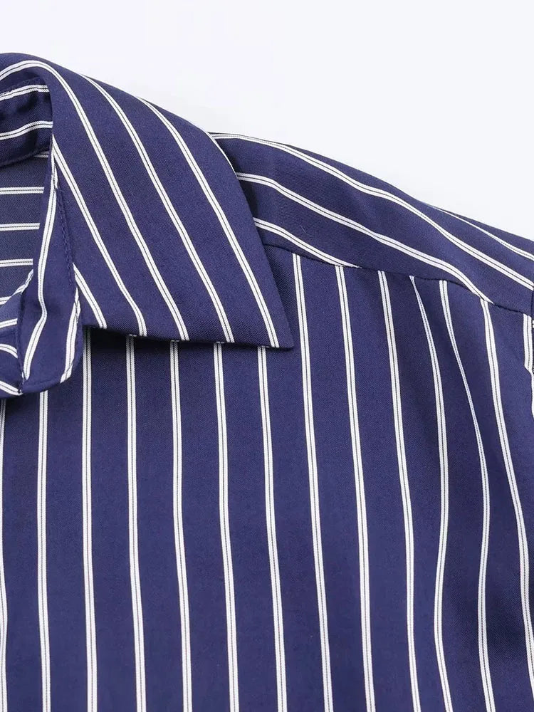 Everyday Striped Button Shirt