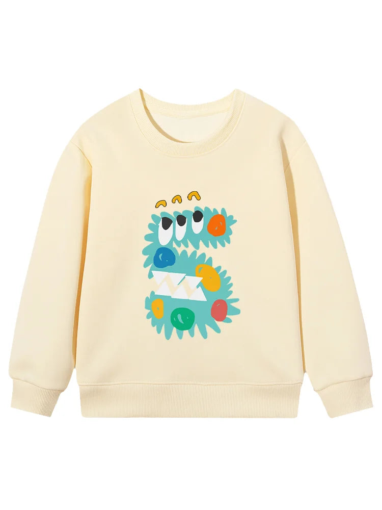 Cartoon Cotton Long-Sleeve Pullover