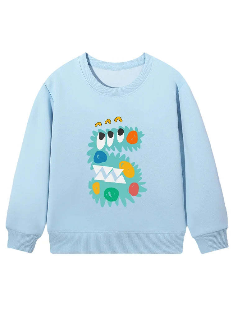 Cartoon Cotton Long-Sleeve Pullover