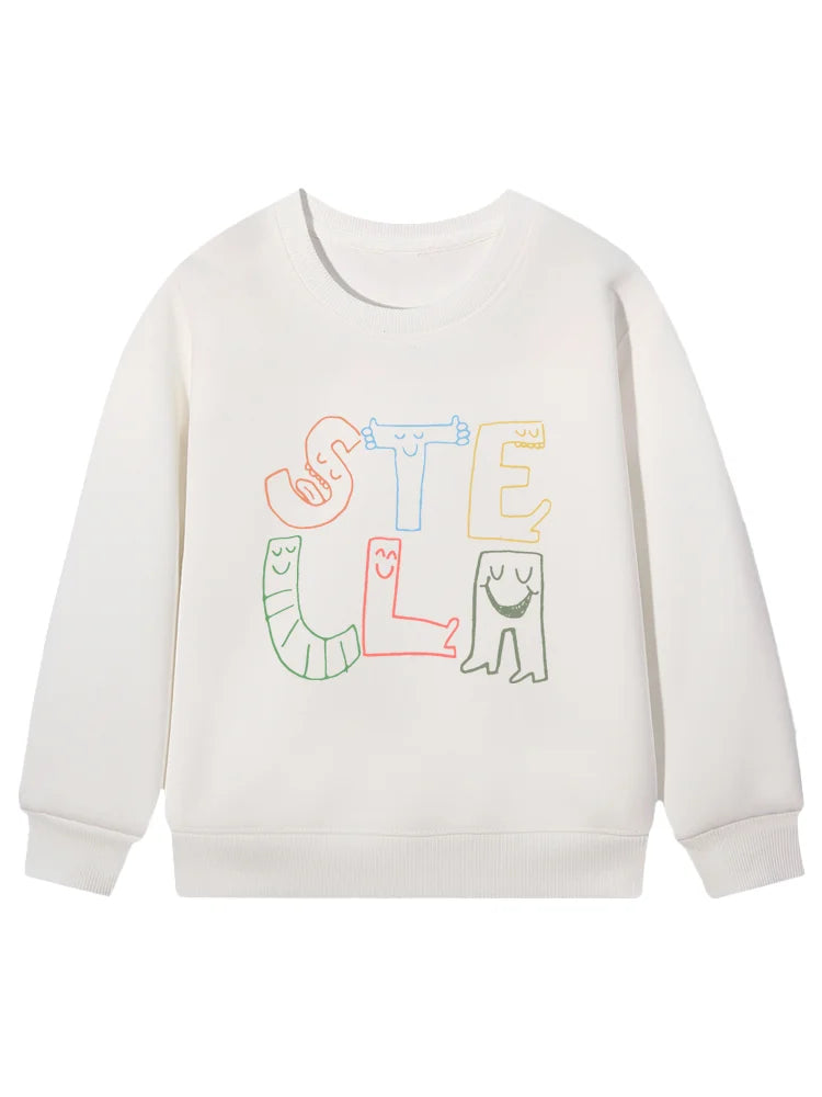 Cartoon Cotton Long-Sleeve Pullover