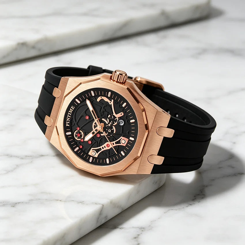 Pintime Silicone-Strap Quartz Watch