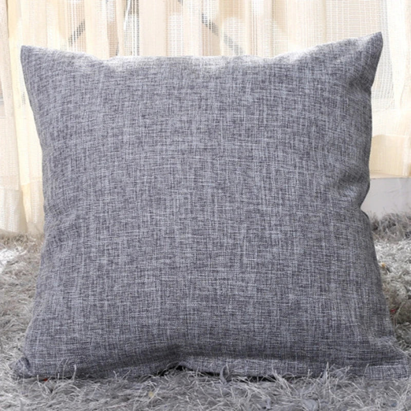 Everyday Solid-Color Cushion Cover