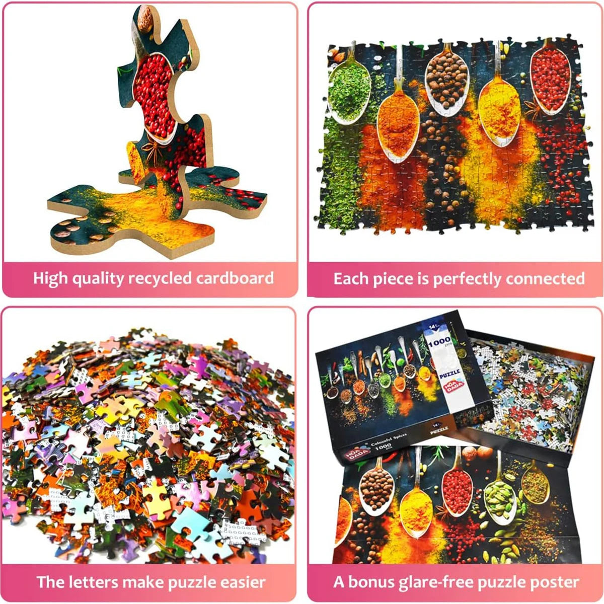 Colorful 1,000-Piece Jigsaw Puzzle