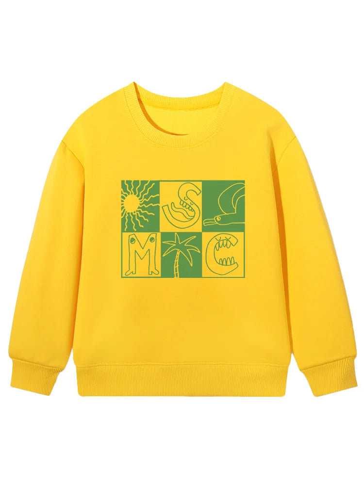 Cartoon Cotton Long-Sleeve Pullover