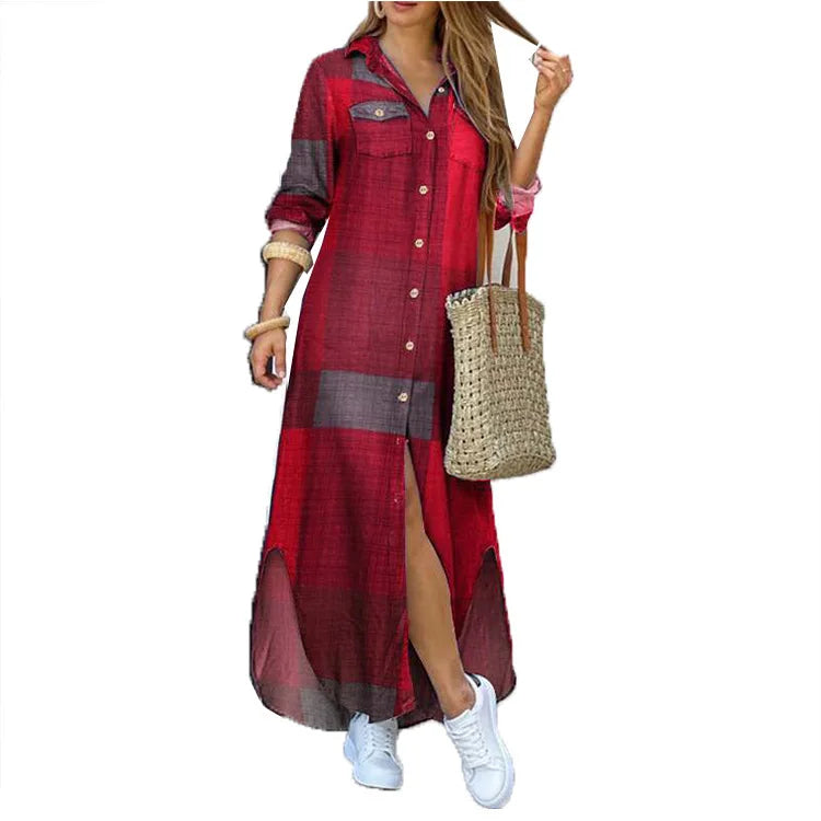 Relaxed Long Shirt Dress