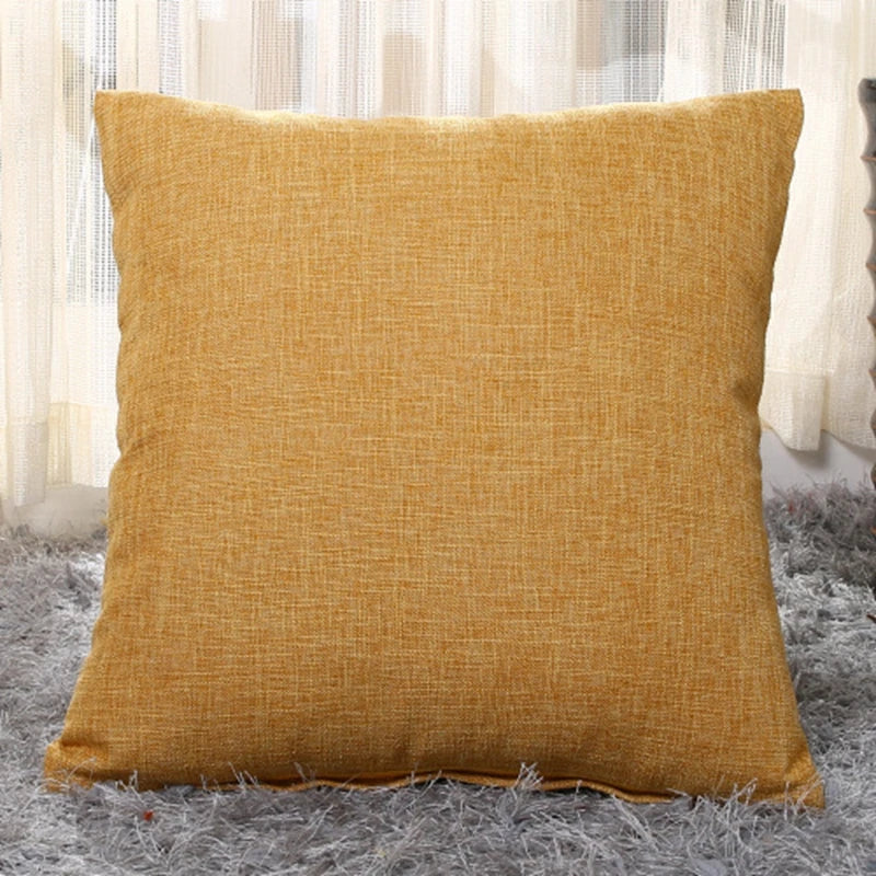 Everyday Solid-Color Cushion Cover