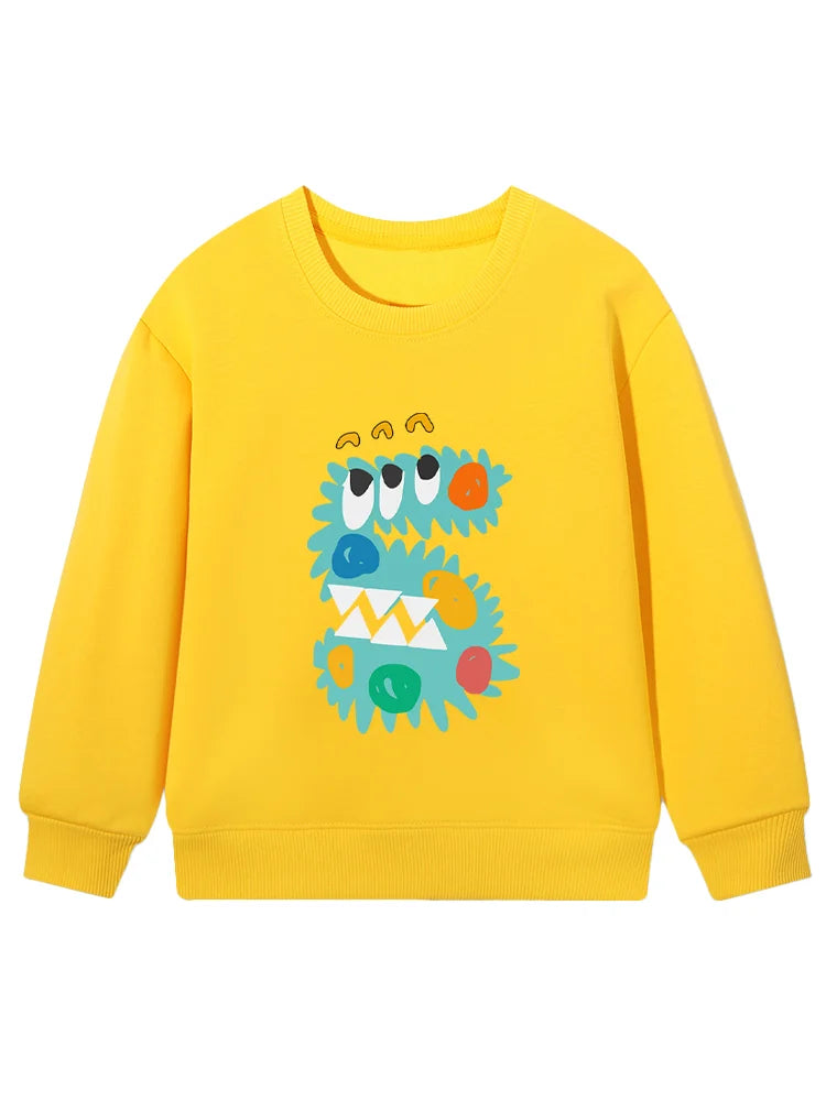 Cartoon Cotton Long-Sleeve Pullover