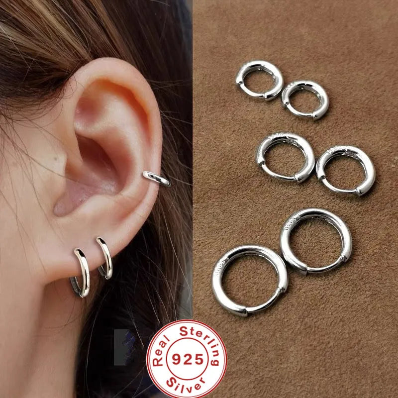 Smooth Round Stud Earrings