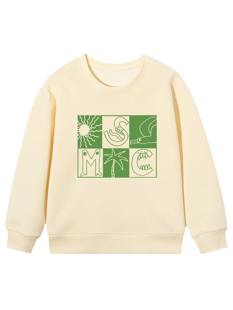 Cartoon Cotton Long-Sleeve Pullover